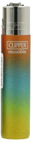 Clipper Feuerzeug Triple Gradient 2 8v8 Orange, Türkis, Gelb Clipper Feuerzeug Triple Gradient 2 8v8 Orange, Türkis, Gelb