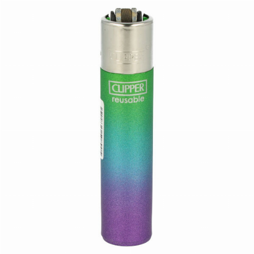 Clipper Feuerzeug Triple Gradient Grün-Blau-Lila Clipper Feuerzeug Triple Gradient Grün-Blau-Lila