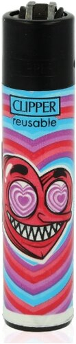 Clipper Feuerzeug Trippy 3 - 1v4 ROTES HERZ