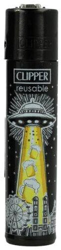Clipper Feuerzeug Ufos 4v4 Ufo und Bier Clipper Feuerzeug Ufos 4v4 Ufo und Bier