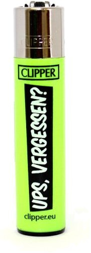 Clipper Feuerzeug Ups, vergessen
