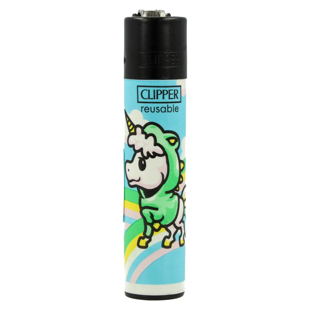 Clipper Feuerzeug Wannabe Mascots 1v4 Einhorn / Dino