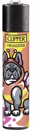 Clipper Feuerzeug Wannabe Mascots 4v4 Bulldogge / Schmetterling Clipper Feuerzeug Wannabe Mascots 4v4 Bulldogge / Schmetterling