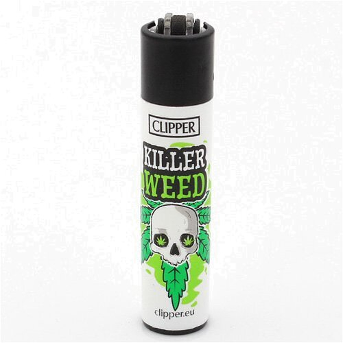 Clipper Feuerzeug Weed Slogan 2 - 1v4 KILLER WEED