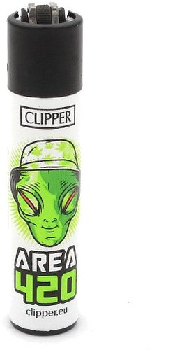 Clipper Feuerzeug Weed Slogan 2 - 4v4 AREA 420