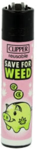 Clipper Feuerzeug Weed Slogan 11 -  3v4 SAVE FOR WEED Clipper Feuerzeug Weed Slogan 11 -  3v4 SAVE FOR WEED