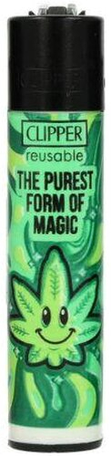 Clipper Feuerzeug Weed Slogan 14 2v4 THE PUREST FORM OF MAGIC Clipper Feuerzeug Weed Slogan 14 2v4 THE PUREST FORM OF MAGIC