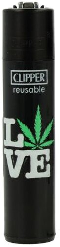 Clipper Feuerzeug Weed Slogan 15 D 1v4 LOVE Clipper Feuerzeug Weed Slogan 15 D 1v4 LOVE