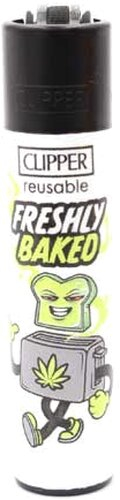 Clipper Feuerzeug Weed Slogan 6 1v4