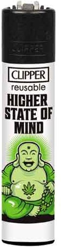 Clipper Feuerzeug Weed Slogan 7 4v4