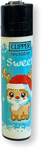 Clipper Feuerzeug Winter Pixel 4v4