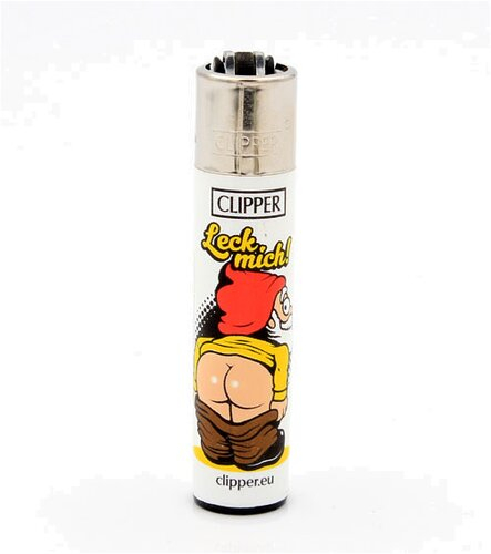Clipper Feuerzeug Zwerge LECK MICH! 3v4