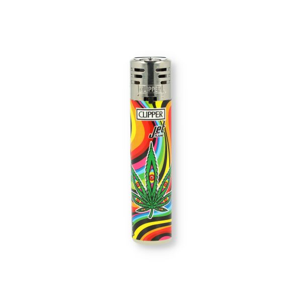 Clipper Jetflame Feuerzeug Mazed Leaves 4 v 4