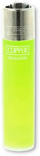 Clipper Solid Branded Transparent-Gelb mit Silber-Kappe Clipper Solid Branded Transparent-Gelb mit Silber-Kappe