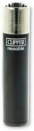 Clipper Solid Branded Schwarz mit Silber Kappe