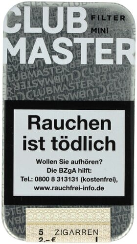 Clubmaster Mini Filter Zigarillos White 5Stk.
