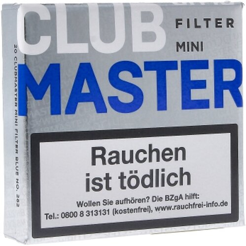 Clubmaster Zigarillos Mini Blue Filter Clubmaster Zigarillos Mini Blue Filter