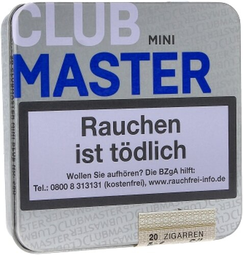 Clubmaster Zigarillos Blue Mini ohne Filter Clubmaster Zigarillos Blue Mini ohne Filter
