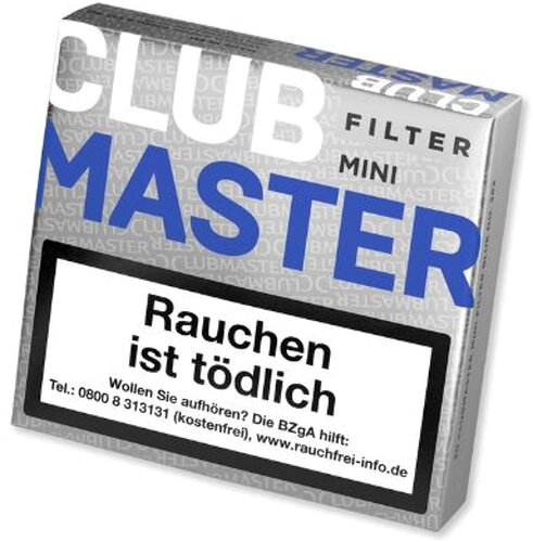 Clubmaster Zigarillos Mini Blue Filter