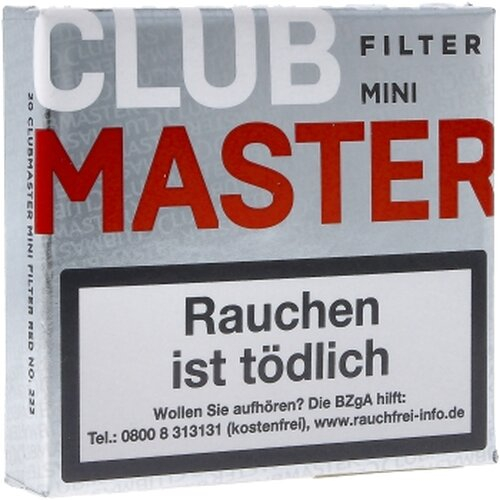 Clubmaster Mini Red Filter Zigarillos Clubmaster Mini Red Filter Zigarillos