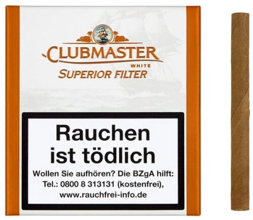 Clubmaster Zigarillos White Superior Filter Clubmaster Zigarillos White Superior Filter
