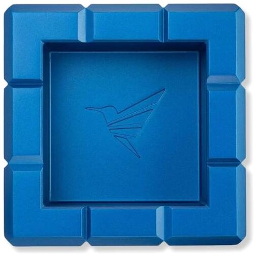Colibri Metall Zigarrenascher Heritage Cube 4 Ablagen Blau