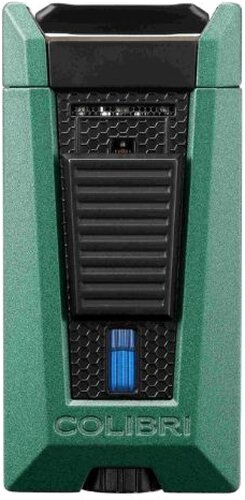 Colibri Zigarren-Feuerzeug Stealth II Grün/Schwarz Laser Jetflame 3-flammig Colibri Zigarren-Feuerzeug Stealth II Grün/Schwarz Laser Jetflame 3-flammig