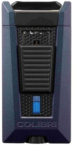 Colibri Zigarren-Feuerzeug Stealth II Marine/Schwarz Laser Jetflame 3-flammig Colibri Zigarren-Feuerzeug Stealth II Marine/Schwarz Laser Jetflame 3-flammig