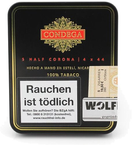 Condega Half Corona Serie S Zigarren 5 Stück