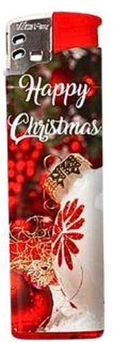 Cool Christmas Feuerzeug Weihnachtskugeln rot Cool Christmas Feuerzeug Weihnachtskugeln rot