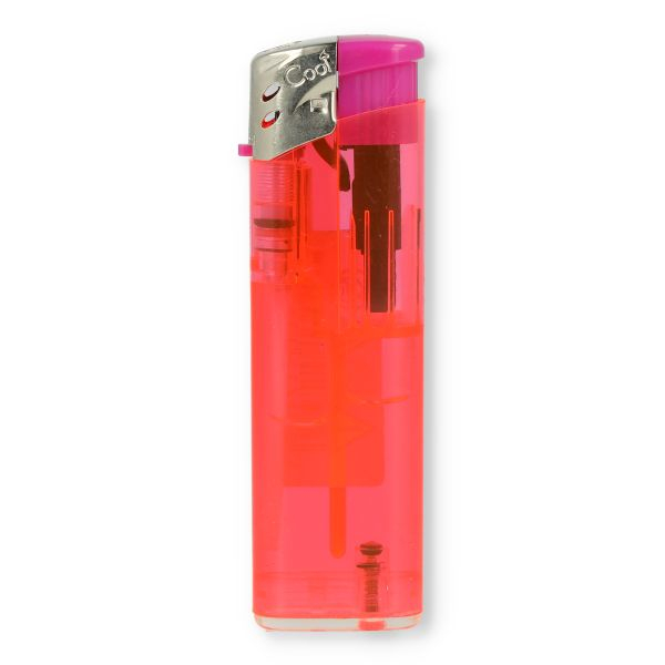 Cool Feuerzeug Transparent Pink