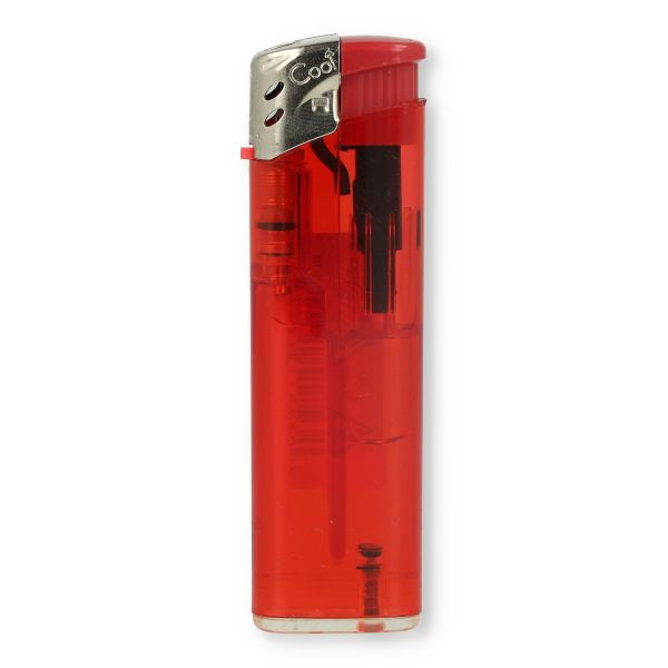 Cool Feuerzeug Transparent Rot