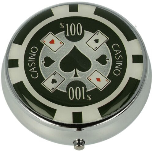 Cool Taschenaschenbecher Casino $100 Pik Rund