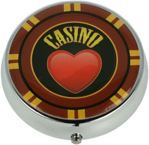 Cool Taschenaschenbecher Casino Herz Rot Rund