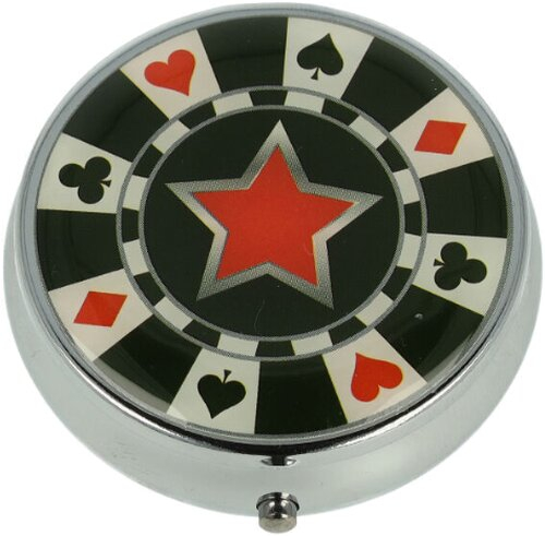 Cool Taschenaschenbecher Casino Stern Rot Rund