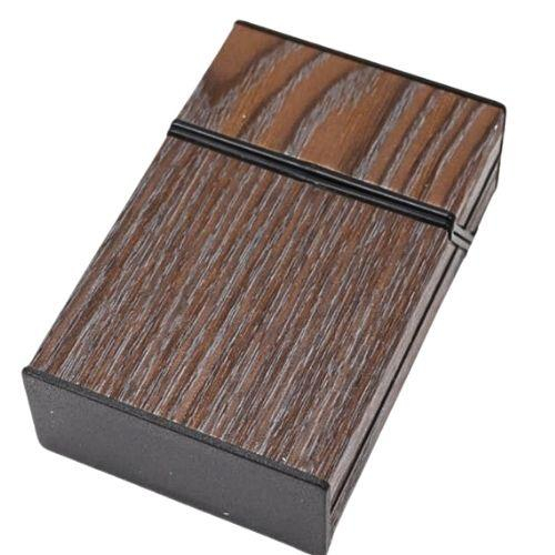 Cool Zigarettenbox mit Holzoptik Nr.3 Dunkelbraun