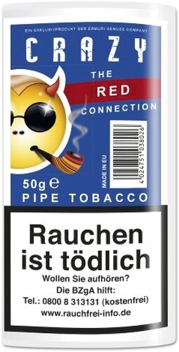 Crazy Pfeifentabak Red 50g Päckchen