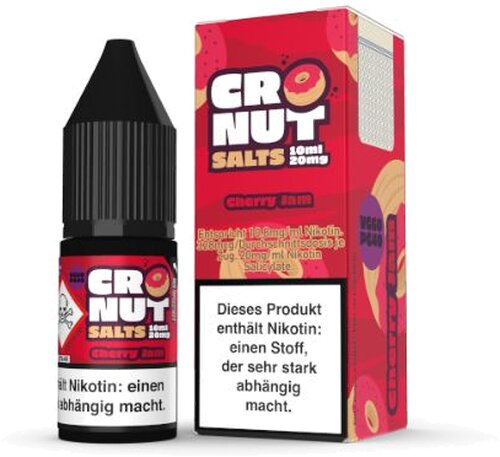 CRONUT Salts Cherry Jam 20mg Nicsalt Liquid CRONUT Salts Cherry Jam 20mg Nicsalt Liquid