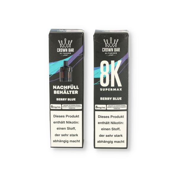 Crown Bar Al Fakher 8K Supermax Berry Blue 10ml 6mg Crown Bar Al Fakher 8K Supermax Berry Blue 10ml 6mg