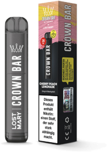 Crown Bar by Al Fakher X Lost Mary Cherry Peach Lemonade Einweg E-Zigarette 20mg