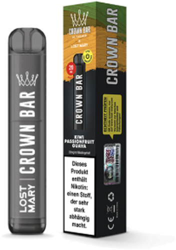 Crown Bar by Al Fakher X Lost Mary Kiwi Passion Fruit Guava Einweg E-Zigarette 20mg