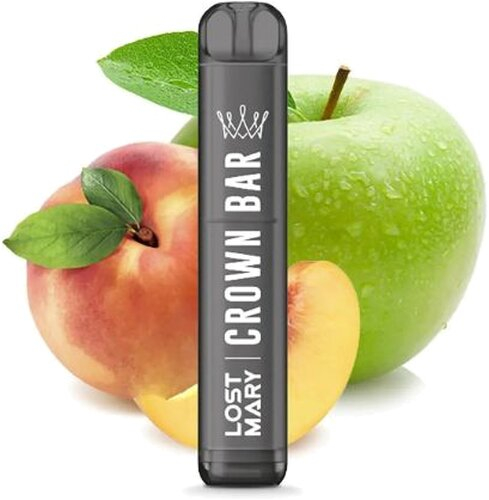 Crown Bar by Al Fakher X Lost Mary Peach Green Apple Einweg E-Zigarette 20mg