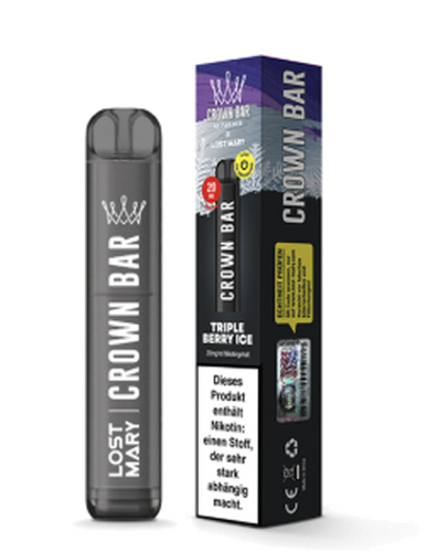 Crown Bar by Al Fakher X Lost Mary Triple Berry Ice Einweg E-Zigarette 20mg