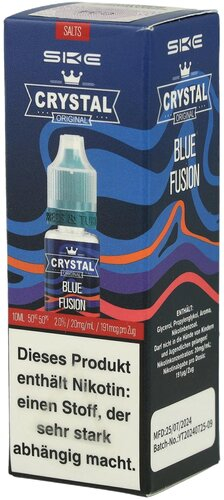 SKE Crystal Blue Fusion Nikotinsalzliquid 20mg/ml 10ml SKE Crystal Blue Fusion Nikotinsalzliquid 20mg/ml 10ml