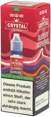 SKE Crystal Blueberry Raspberries Nikotinsalzliquid 10mg/ml 10ml SKE Crystal Blueberry Raspberries Nikotinsalzliquid 10mg/ml 10ml
