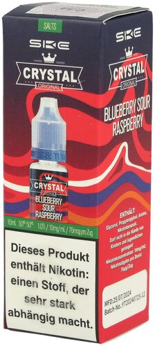 SKE Crystal Blueberry Sour Raspberry Nikotinsalzliquid 10mg/ml 10ml SKE Crystal Blueberry Sour Raspberry Nikotinsalzliquid 10mg/ml 10ml