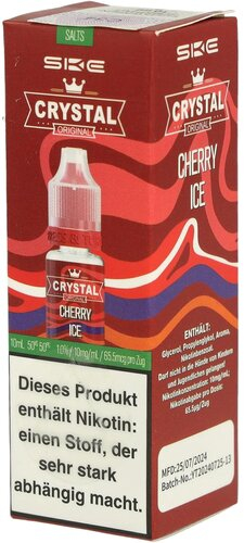 SKE Crystal Cherry Ice Nikotinsalzliquid 10mg/ml 10ml SKE Crystal Cherry Ice Nikotinsalzliquid 10mg/ml 10ml