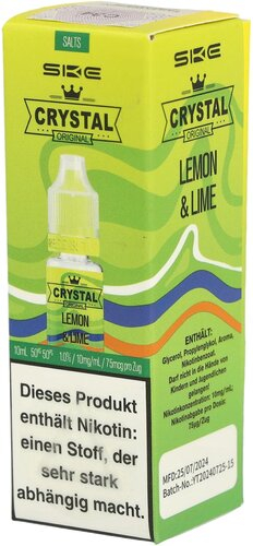 SKE Crystal Lemon & Lime Nikotinsalzliquid 10mg/ml 10ml SKE Crystal Lemon & Lime Nikotinsalzliquid 10mg/ml 10ml