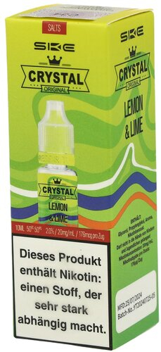 SKE Crystal Lemon & Lime Nikotinsalzliquid 20mg/ml 10ml SKE Crystal Lemon & Lime Nikotinsalzliquid 20mg/ml 10ml