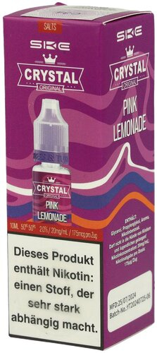 SKE Crystal Pink Lemonade Nikotinsalzliquid 20mg/ml 10ml SKE Crystal Pink Lemonade Nikotinsalzliquid 20mg/ml 10ml